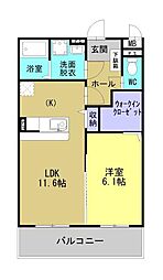 間取図画像 1LDK