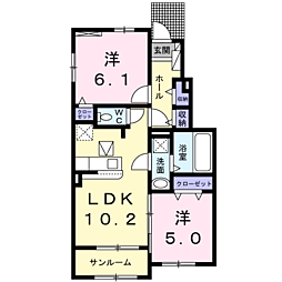 間取図画像 2LDK