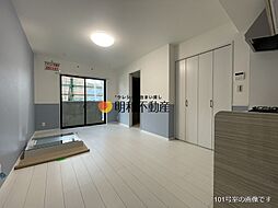 鹿児島市電1系統 脇田駅 脇田下車 徒歩10分の賃貸マンション 1階ワンルームのリビング/ダイニング