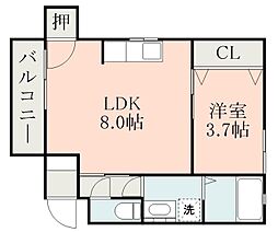 間取図画像 1LDK