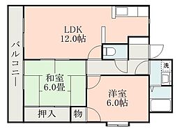 間取図画像 2LDK
