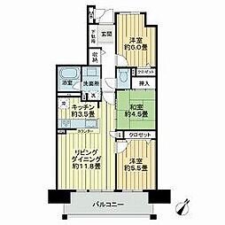 鹿児島市電2系統 天文館通駅 徒歩5分の賃貸マンション 15階3LDKの間取り