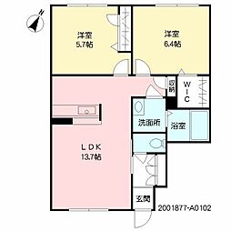 間取図画像 2LDK
