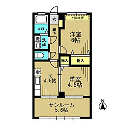 鹿児島市電2系統 鹿児島中央駅前駅 原良西下車 徒歩33分 2階/-