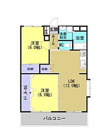 エンプロイ末吉 2LDKの間取図画像