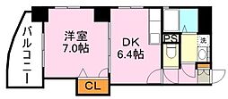 ケイツー・ビルド 1DKの間取図画像
