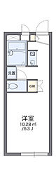 レオパレスセイカ 1Kの間取図画像