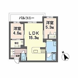 間取図画像 2LDK