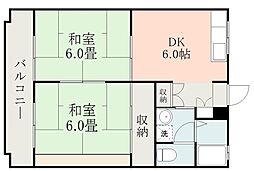 間取図画像 2DK