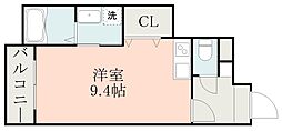 仮)LA-CHIC宇宿 ワンルームの間取図画像