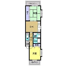 ウィンズ 2DKの間取図画像