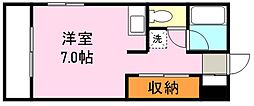 モン・ヴァレ ワンルームの間取図画像