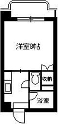 パークハイム鈴木 1Kの間取図画像