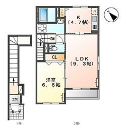 鹿児島市電1系統 二軒茶屋駅 紫原3丁目下車 徒歩14分 2階/-