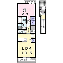 サンリット・K 1LDKの間取図画像