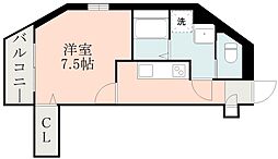 LinkFelice荒田 1Kの間取図画像