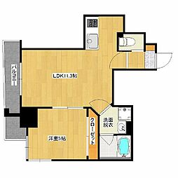 サンリブ鴨池 1LDKの間取図画像