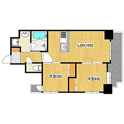 メイヒルズ 2LDKの間取図画像