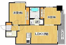 メイヒルズ 2LDKの間取図画像