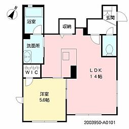 ストーン マウンド 1LDKの間取図画像