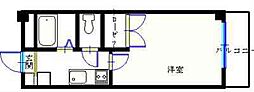 ブルースター清水町 1Kの間取図画像