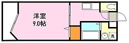 ディスポート1 1Kの間取図画像