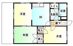 ウォータースプライト祐樹 2LDKの間取図画像