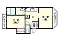 南林寺ハイツ4階4.6万円