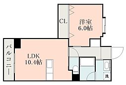 シーサイドパレス南林寺 1LDKの間取図画像