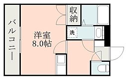 セレブ城西 1Kの間取図画像