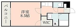 Y'sBLD.22 1Kの間取図画像