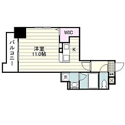 FONS西千石 ワンルームの間取図画像
