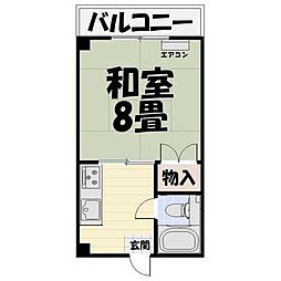 ウェルビル宇宿 1Kの間取図画像