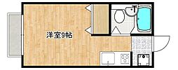 GN1 ワンルームの間取図画像