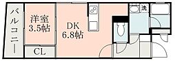 iTerrace 1DKの間取図画像
