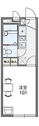 レオパレスひかり 1Kの間取図画像
