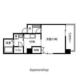 ホーマルハウト佐多 ワンルームの間取図画像