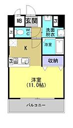 Dream松原 ワンルームの間取図画像