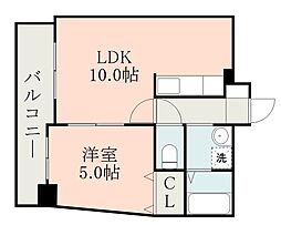 カラーズ 1LDKの間取図画像