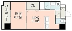 サムティ東谷山 1LDKの間取図画像