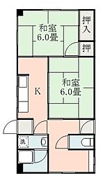ハイツ・ユニバーシティ 2Kの間取図画像