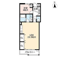 UR都市機構シーサイドももちサウスステージ3 1LDKの間取図画像