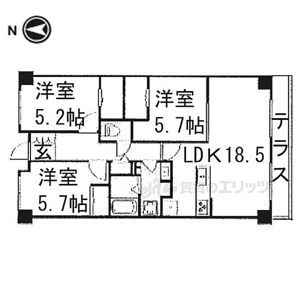 同じ建物の物件間取り写真 - ID:227077191006