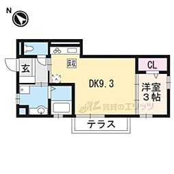 グリーン　パーク 1階1LDKの間取り