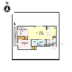 間取図画像 2LDK