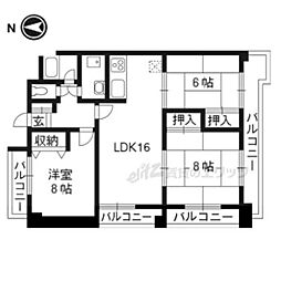 ハリマシリーズI 4階3LDKの間取り