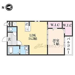 WISTERIA TERRACE 3階1LDKの間取り