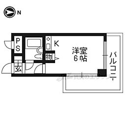 M'プラザ津田駅前 1Kの間取図画像
