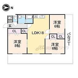 JR片町線(学研都市線) 津田駅 徒歩12分の賃貸マンション