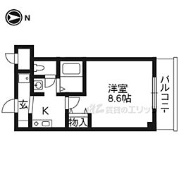M'プラザ津田駅前11番館 1Kの間取図画像